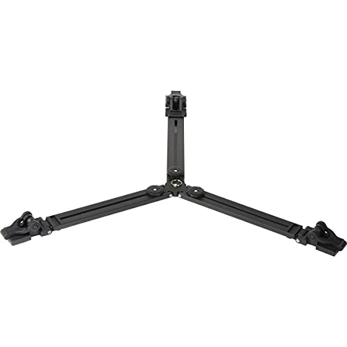 Manfrotto 165Mv Base A Stella Per Treppiede Video Con Doppio Puntale, In Alluminio, Nero