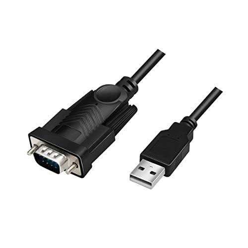 Logilink Au0048A - Cavo Adattatore Usb 2.0 (Tipo A) A Seriale (Rs232-9Pin) Per Win 11, Lunghezza 1,5 M