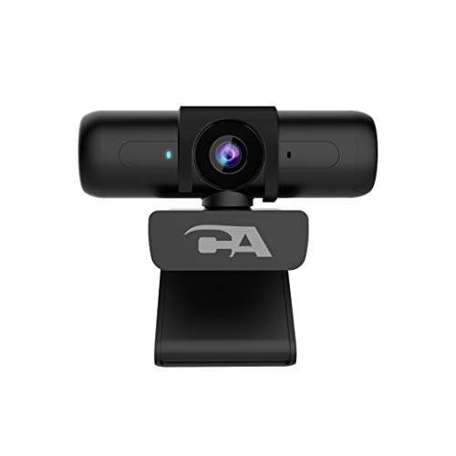 Cyber Acoustics Ca Essential Webcam 1080Hd-Af - Webcam Usb Per Desktop O Notebook, Webcam 1080P, Messa A Fuoco Automatica Hd, Correzione Della Luce, M