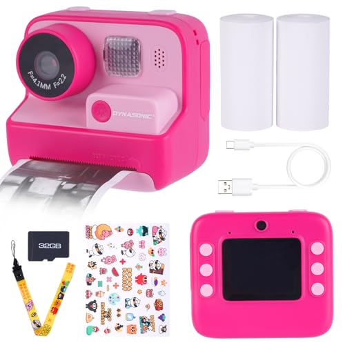 Macchina Fotografica Per Bambini Dynasonic, Mini Ricaricabile Fotocamera Digitale Per Foto E Video. 48Mp. 2,5K Uhd Con Scheda Sd, Regalo Per Bambini E
