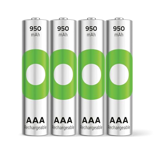Gp Recyko - Batteria Aaa Micro Nimh 950 Mah, 1,2 V, 4 Pezzi