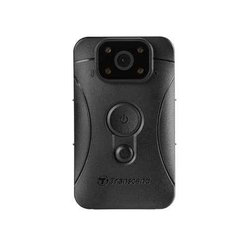 Transcend Body Cam Drive Pro Body 10C, Videocamera Indossabile Professionale, Body Camera Dp Body10C 64Gb, Type-C Con Autonomia Fino A 7 Ore