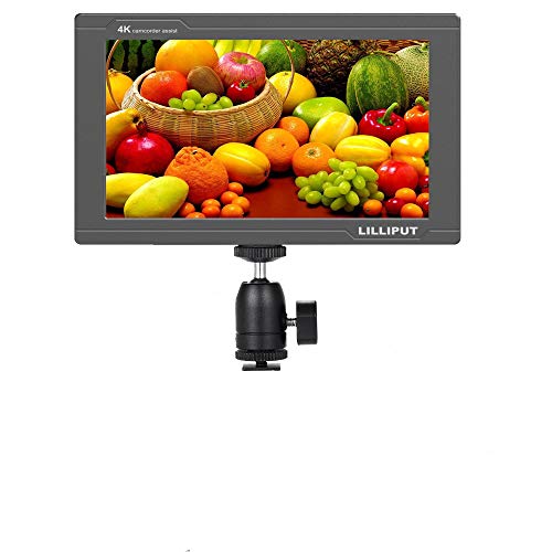Lilliput Fs7 - Monitor Per Fotocamera Dslr Da 7 Pollici, 3 G, Sdi 4 K, Hdmi, Lcd, Ips Full Hd 1920 X 1200