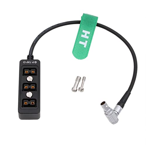 Hangton 0B 2 Pin D-Tap Hub 3 Port Power Splitter Per Arri Alexa Mini Lf Red Dsmc2 Camera Batteria Ad Angolo Retto 30Cm Viti-Mount