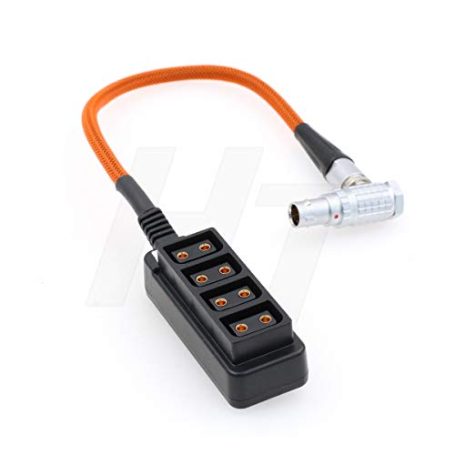 Hangton Alexa Mini Camera Ext 7 Pin A D-Tap Power Splitter Box Adattatore Per Arri, 1 A 4 Cavo Intrecciato (4 Porte)