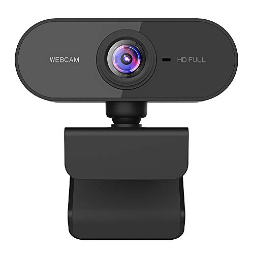 Dewanxin Webcam Per Pc, Webcam 1080P Full Hd Per Pc, Laptop Y Mac, Usb 2.0 Videocamera Con Microfono A Cancellazione Di Rumore E Base Girevole A 360 °