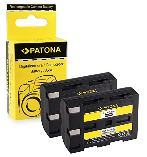 Patona 2X Batteria Np-400 Compatibile Con Minolta Dimage A1 A2 Dynax 5D 7D