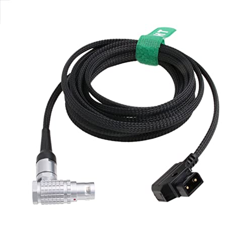 D-Tap - Cavo Di Alimentazione Intrecciato Ad Angolo Retto 8 Pin Per Fotocamera Arri Alexa Mini 9.9Ft