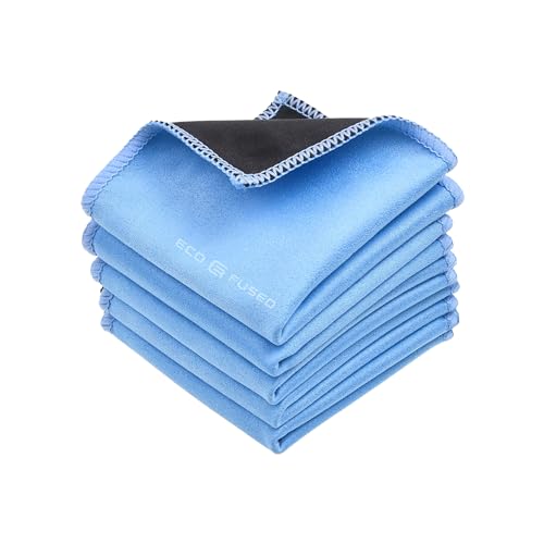 Panni Di Pulizia In Microfibra - Confezione Da 5 - Doppio Lato – Panno In Microfibra E Scamosciato Per Smartphone, Tv Lcd, Tablet, Schermi Laptop, Len