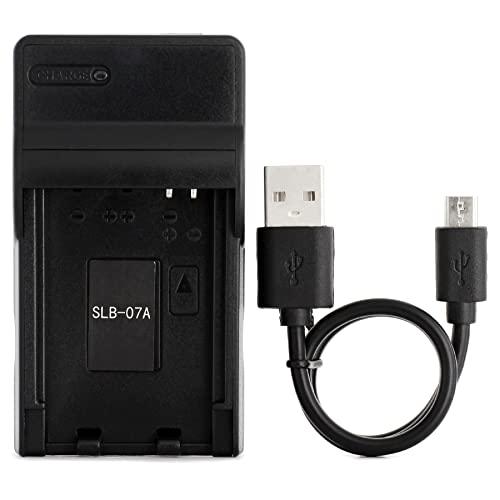 Slb-07A Usb Caricatore Per Samsung Pl150, Pl151, St45, St50, St500, St550, St560, St600, Tl100, Tl210, Tl220, Tl225, Tl90 Fotocamera E Altro