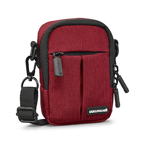 Cullmann - 90222 - Malaga Compact 300 Borsa Fotografica Per Fotocamere Compatte, Rosso - Dimensioni Interne: 70X110X40Mm - Idrorepellente Grazie Al Ri