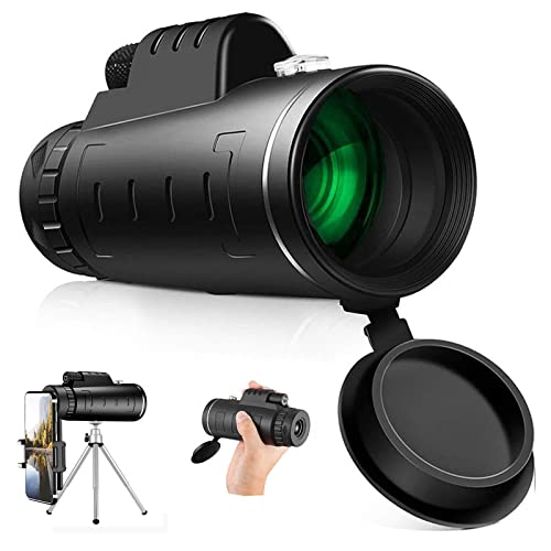 Telescopio Monoculare Ad Alta Definizione 40X60 Monoculare Ad Alta Potenza Con Supporto Per Smartphone E Treppiede Telescopio Zoom 8X Per Visione Diur