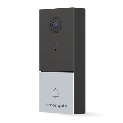 Ismartgate Campanello Video Impermeabile 2K/4Mp, Wi-Fi A Doppia Banda (2,4/5 Ghz), Rilevamento Viso E Movimento, Visione Notturna, Archiviazione Local