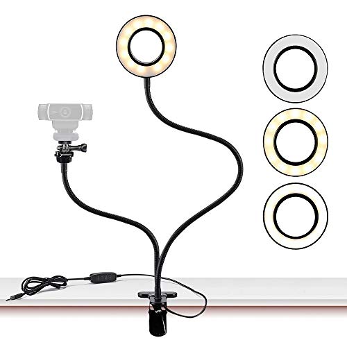 Webcam - Supporto Per Luce Diretta Per Streaming E Selfie, Con Supporto Webcam Per Logitech C925E, C922X, C930E, C922, C930, C920, C615, Brio 4K, Stre