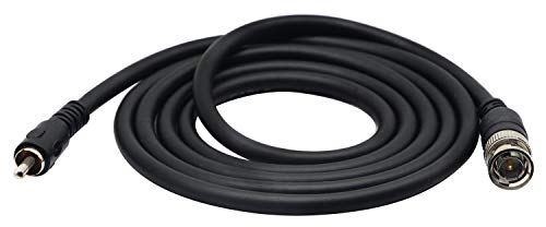 Zdycgtime Bnc A Rca, Cavo Di Prolunga Rca Maschio A Bnc Maschio Connettore Video Composito Per Sorveglianza Cctv Dvr System From A Tv (1,5 M/1.5 M)