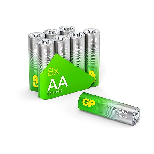 Gp Super Batterie Alcaline Aa Mignon, Lr06, 1,5 V, 8 Pezzi, Ideali Per L'Alimentazione Di Dispositivi Di Uso Quotidiano – La Nuova Tecnologia G-Tech