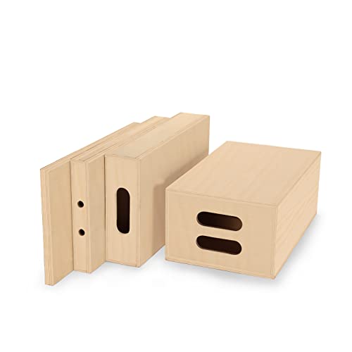 Proaim Set Of 4 Apple Boxes For A Studio, Film Set & Photography (White) (Ab-Set4-Wh)