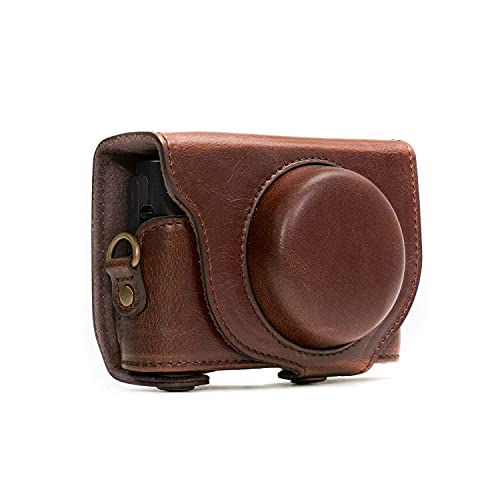 Megagear Mg284 Sony Cyber-Shot Dsc-Rx100 Vi, Dsc-Rx100 V, Dsc-Rx100 Iv, Dsc-Rx100 Iii Ever Ready Custodia In Finta Pelle Per Fotocamera Con Tracolla -