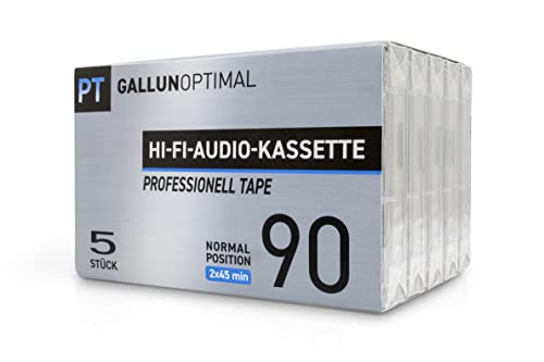 Gallunoptimal Pt90 Cassette Audio 90 Min. Cassette Vuote In Versione Professionale Tape