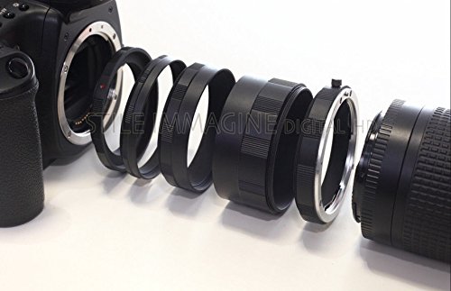 Digital Hd Tubi Tubo Di Prolunga Set 5 Pezzi Per Nikon Ai Af F Compatibile 100% Metallo