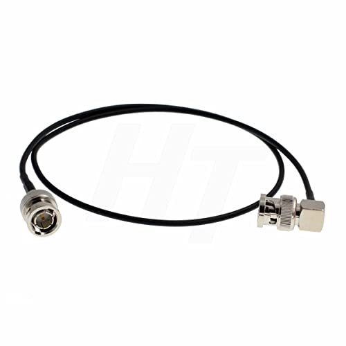 Cavo Coassiale Bnc Bnc Bnc Ad Angolo Retto Del Segnale Video Hd Sdi Flessibile 75Ohm (30Cm)