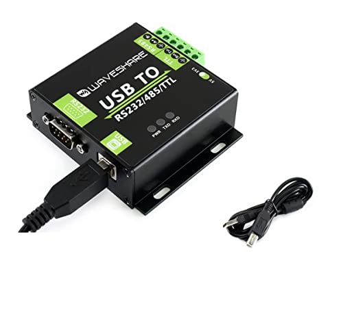 Usb To Rs232/Rs485/Ttl Interface Converter Industrial Isolated Converter With Original Ft232Rl Inside, 300-921600Bps Baudrate Onboard Power Isolation,