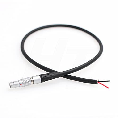 Hangton Fgg.0B.302 - Cavo Di Alimentazione A 2 Pin Maschio A Cavo Volante, Per Monitor Fotocamera Teradek/Arri Alexa/Red (45 Cm)