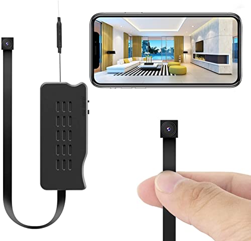 Goospy Telecamera Spia Nascosta Mini Wifi 1080P Hd Con App/Rilevamento Del Movimento Telecamere Di Sorveglianza Per Interni/Casa (Nero)