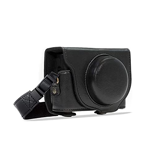 Megagear Mg283 Sony Cyber-Shot Dsc-Rx100 Vi, Dsc-Rx100 V, Dsc-Rx100 Iv, Dsc-Rx100 Iii Ever Ready Custodia In Finta Pelle Per Fotocamera Con Tracolla -