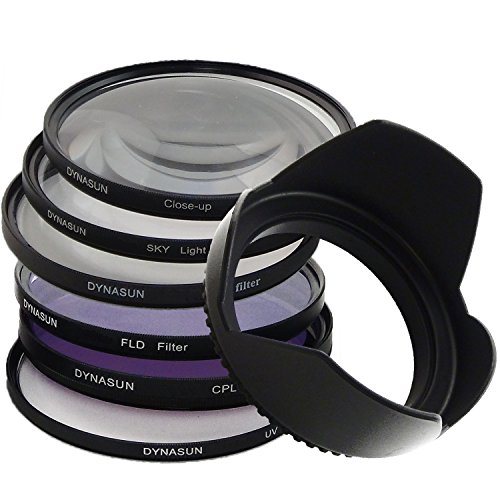 Dynasun Kit Pro 77 Mm Cpl Filtro Circolare Pol/Uv/Fluorescenza/Stella Con Skylight, Lenti E Paraluce
