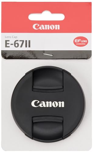 Canon E-67Ii Tappo Per Lenti Ef, 67 Mm Di Diametro, Nero