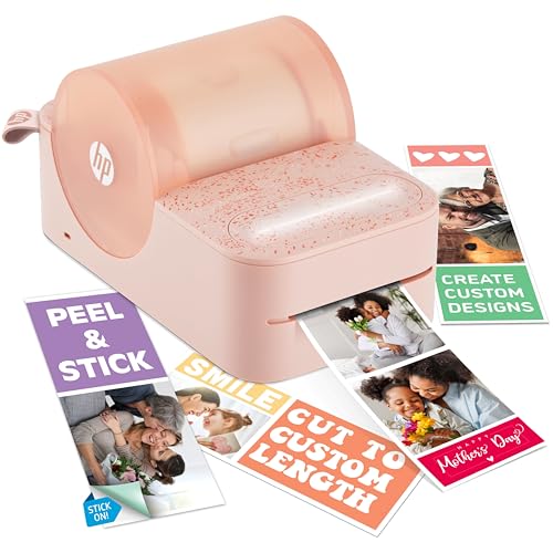 Hp Sprocket Panorama Instant - Stampante Per Etichette A Colori E Foto (Rosa) Personalizza Stampe Da 2 X 0,5 A 9 Pollici Su Carta Con Retro In Zinco A