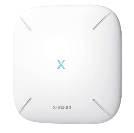 X-Sense Smart Home Base - Sistema Di Allarme Compatto, Richiede Wi-Fi Da 2,4 Ghz, Con Pulsante 2 In 1 Per Muto/Accoppiamento, Monitoraggio E Controllo