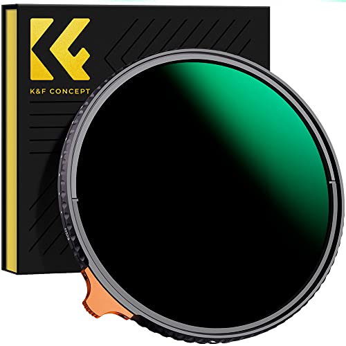 K&F Concept Nano-X 72Mm Filtro Variabile Nd3-Nd1000 (1.5-10 Stops) Ultrasottili Hd Levetta Con 28 Strati Nano Rivestimento In Vetro Ottico Per Obietti