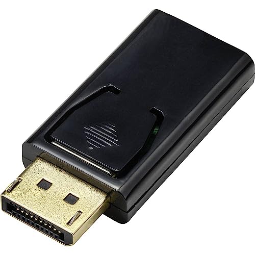 Renkforce Rf-4746622 Hdmi/Displayport Adattatore [1X Spina Displayport - 1X Presa Hdmi] Nero