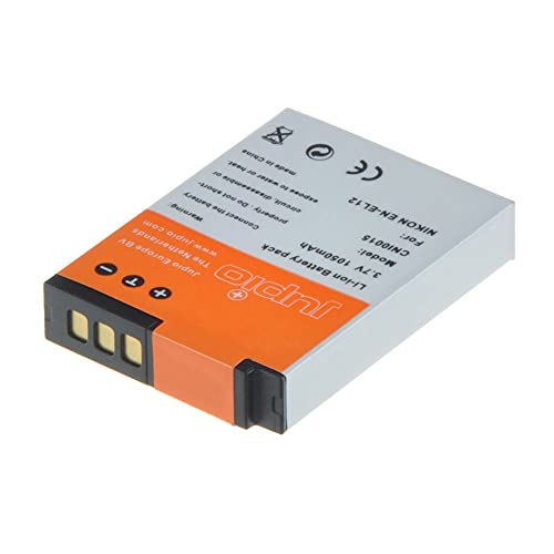 Jupio Cni0015 Batteria Per Nikon En-El12, Nero