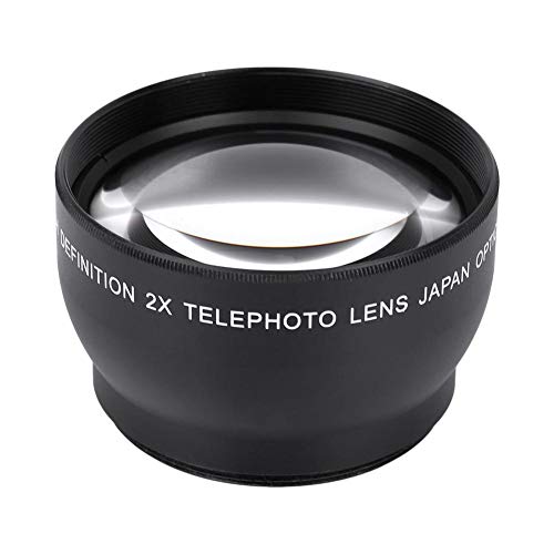 Fotocamera 2X Ingrandimento Hd Tele Converter Teleobiettivo Per Qualsiasi Fotocamera Con Lente Da 52 Mm Default
