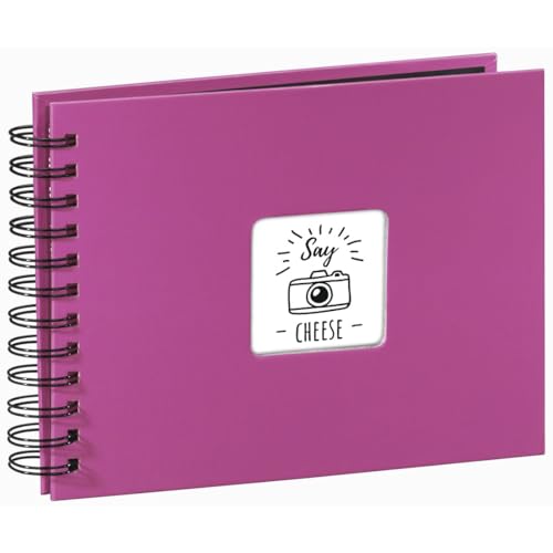 Hama Album Porta Foto Fine Art Con Spirale, 50 Foto 24X17, Colore Rosa