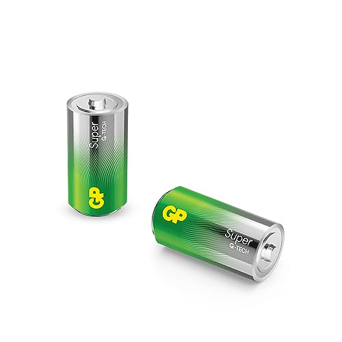 C Baby - Batterie Gp Alkaline Super 1,5 V, 2 Pezzi