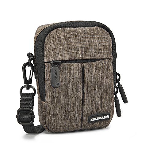 Cullmann - 90201 - Malaga Compact 200 Borsa Fotografica Per Fotocamere Compatte, Marrone - Dimensioni Interne: 70X100X30Mm - Idrorepellente Grazie Al
