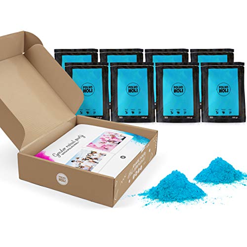 Polvo Holi- Pack Baby Shower - Revela El Sexo Del Bebé. (Blu)