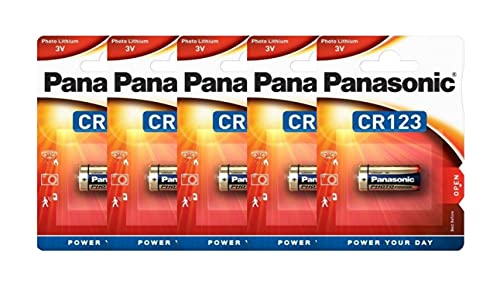 Corp. Panasonic Batteria Al Litio Cr123A 3V - Blister 1 X5 - Confezione Da 5 Blister