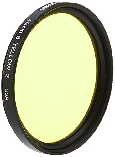 Tiffen 498Y2 - Filtro Yellow 2 (8) Da 49 Mm, Colore: Giallo