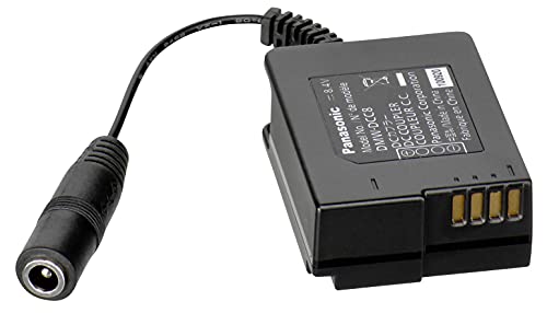 Panasonic Dmw-Dcc8Gu9 - Accoppiatore Per Panasonic Dmc-Gh2/G6/5/Fz200, Solo Con Adattatore Di Rete Dmw-Ac8, Colore: Nero