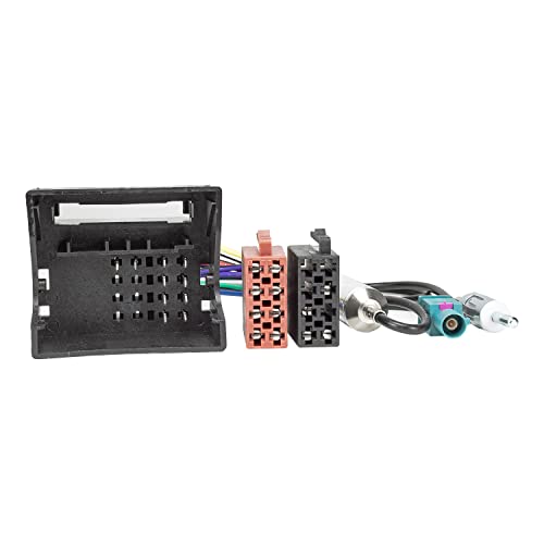 Tomzz Audio 7008-002 - Cavo Adattatore Radio Compatibile Con Alfa Fiat Citroen Lancia Peugeot Toyota Quadlock Su Iso + Adattatore Antenna Con Alimenta