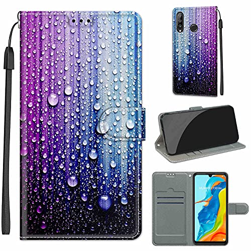 Tomyou Custodia Huawei P30 Lite, Cover Per Huawei P30 Lite New Edition, Portafoglio Protettiva Flip Custodia In Pelle Pu Premium Per Huawei P30 Lite/N