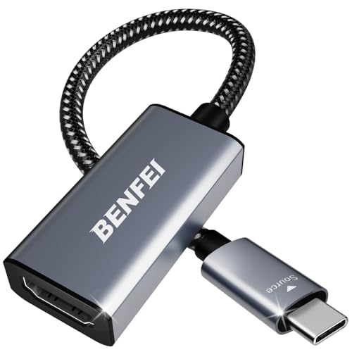 Adattatore Da Usb C A Hdmi 4K, Adattatore Benfei Da Thunderbolt 3 A Hdmi Compatibile Con Macbook Pro 2019/2018/2017, Samsung Galaxy S10 / S9 E Altro [