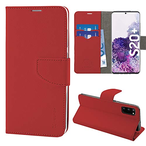 N Newtop Cover Compatibile Per Samsung Galaxy S20/Plus/Ultra, Hq Lateral Custodia Case Flip Magnetica Portafoglio Libro Simil Pelle Stand (Per S20 Plu