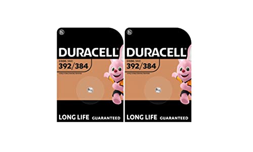 2X Duracell 392/384 Sr41 Con Ossido D'Argento (2 Blister Da 1 Batteria) 2 Pile