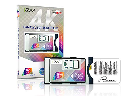 Scheda Black Tivusat 4K Uhd E Cam Ecp Per Vedere Canali Rai 4K E Mediaset Hd Da Satellite Su Smart Tv O Decoder Compatibile Tivusat4K: Cam Tivùsat Tel